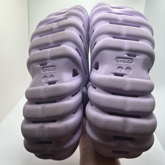 CROCS ECHO CLOG MENS 8 WOMENS 10 LAVENDER  - USED - Picture 5 of 7